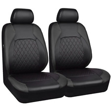 2 Front Car Seat Covers Full-surround Protector Pu Leather Waterproof Universal