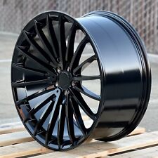 22 Gloss Black Wheels 22x9 22x10.5 For Mercedes S550 S500 Cl500 Rims Staggered