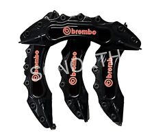Black Caliper Cover Brembo 3d Style Universal Brake Disc 4 Pcs Set