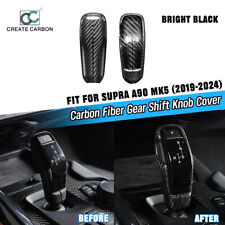 Gear Shift Knob Cover Trim Real Carbon Fiber Fit For Gr Supra Mk5 A90lhd