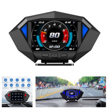 Car Digital Gps Inclinometer Hud Mph Speedometer Compass Off-road Slope Meter