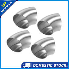 Universal Od2.5 Car Stainless Steel Bend Tube Exhaust Elbow Pipe Pack Of 4