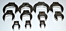 Snap On 11-pc 38 Drive Open End Crowfoot Wrench Set 716-1 1316