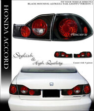 For 1998-2000 Honda Accord 4 Door Sedan Jdm Black Altezza Tail Lights Lamps V2