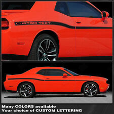 Dodge Challenger 2008-2023 Yellow Jacket Style Side Stripes Decals -choose Color