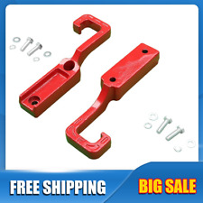 1 Pair Forged Red Tow Hooks For 2015-2023 Grand Cherokee Wk2 - Red Powder Coated