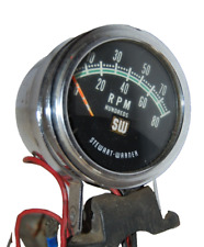 Stewart Warner 8k 8 Cylinder 813929 Tachometer 819891 Sender 2-34 Green Line