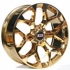 24x10 Str Wheels 701 Candy Gold Snowflake Replica Rims And Tires Package