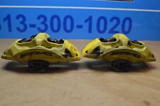 2017 W205 Mercedes C63 Amg Front Right Left Brake Caliper Calipers Yellow Pair