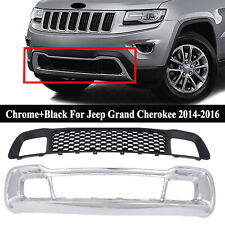 For Jeep Grand Cherokee 2014-2016 Chrome Front Lower Grille Bumper Grill Bezel