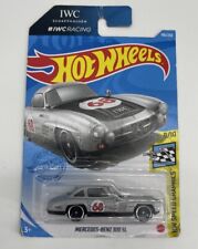 Hot Wheels 2021 Mercedes Benz 300 Sl Hw Speed Graphics 910 Silver New On Card