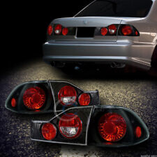 For 98-00 Honda Accord 4d 4dr Sedan Jdm Black Sport Altezza Tail Lights Lamps V2