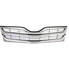 Grille For 2013-2016 Toyota Venza Silver Shell W Black Insert Plastic