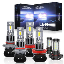 6x Combo Led Headlight Fog Light 6000k Bulb For 2007-2015 Silverado 15002500