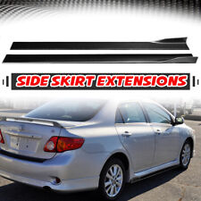 Carbon Fiber Style Side Skirt Body Kit For Toyota Corolla 2009-2013