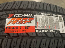 4 New 265 65 17 Yokohama Geolandar At G015 Tires