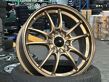 New 17x7j Mugen Mf10 Design Wheel Bronze 4 Pcs 4x100 Honda Toyota Mazda Acura