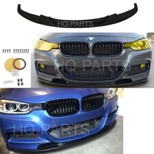 For 12-18 Bmw F30 3-series Dp Style M Sport Front Bumper Lip Spoiler Chin Pu