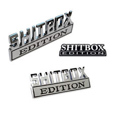 Shitbox Edition Emblem Chrome Badges Fits Chevy Ford Car Truck