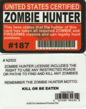 Zombie Hunter Permit New  Free Usa Shipping