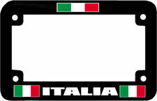 Motorcycle Italia Italy Italian Flag Plastic License Plate Frame Tag Holder