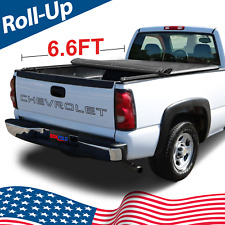 Soft Roll-up Bed Cover Tonneau Cover For 99-0607 Classic Silverado 1500 6.5ft