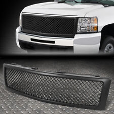 For 07-13 Chevy Silverado 1500 Matte Front Upper Bumper Mesh Grille Grill Frame