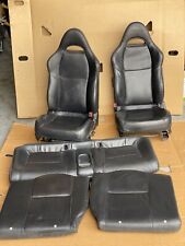 02 03 04 05 06 Acura Rsx Oem Black Leather Seats Set Front And Rear