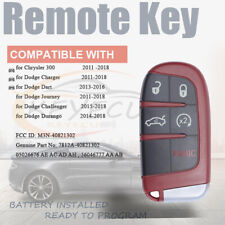 For Chrysler 300 Dodge Challenger Charger 2011 - 2018 Smart Remote Key Fob Red