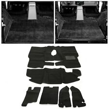 For Tj Jeep Wrangler 1997-2006 6 Piece Full Set Carpet Kit Floor Mat Black