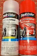 2pk Dupli-color Custom Wrap Wet Look - Step 1 Prep Step 2 Indy Red New Sealed