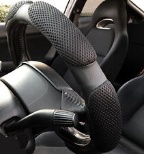 Protector Hand Pad Buffer Cushion Black Vintage Steering Wheel Cover Slip-on Uu