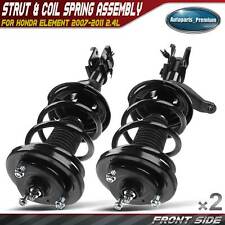 2x Front Complete Strut Coil Spring Assembly For Honda Element 2007-2011 L4 2.4l