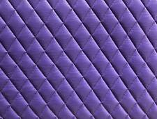 Purple Vinyl Upholstery Diamond Quilted Fabric With 38 Foam Backing By Yard