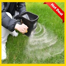 Seed Fertilizer Or Salt Handheld Spreader Garden Hand Tools Lawn Yard 1100 Sq Ft