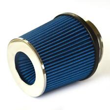 New 3 76mm Inlet Short Ram Cold Air Intake Round Cone Air Filter Chromeblue