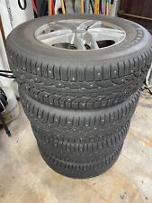 25565r17 Studded Firestone Winterforce Snow Tires Mounted On Rims For Mazda Cx9