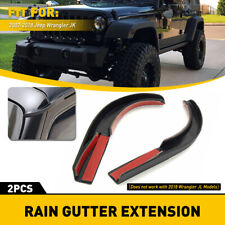 Water Rain Diverters Gutter Extension For Jeep Wrangler Jk 2007-2017 Accessories