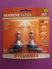 New - Sylvania H11 Silverstar Ultra Night Vision Halogen Headlight Bulbs 2-pack