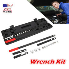16pcs Ratcheting Wrench Serpentine Belt Tool Kit Car Repair Tool Set Sockets