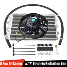 15-12 Aluminum Transmission Oil Cooling Radiator7slim Push Fan Kit Universal