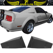 Fit 05-14 Ford Mustang Side Window Louvers Cover Eleanor Style Rain Sun Guard Pu