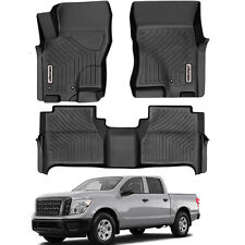 Oedro Floor Mats Liners Set For 2008-2021 Nissan Frontier Crew Cab All Weather