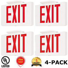 Led Emergency Light Exit Sign 24-packexit Combo With Battery Backupul Listed