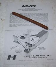 Hurst Frame Adapter Ac-29 Showing How To Use In 29 To 32 Chevy