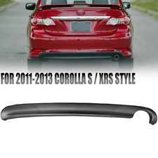 Fits 2011 2012 2013 Toyota Corolla Sxrs Style Rear Lower Bumper Diffuser Lip