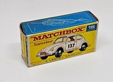 Lesney Matchbox Superfast No. 15  Volkswagen Rare Red Script Box Only