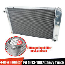 Aluminum Core Radiator 4 Row For 1973-1987 Chevy Ck 102030 1973-1991 Blazer