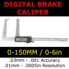 Digital Disc Brake Rotor Caliper Measuring Gauge Gage Thickness Micrometer 150mm
