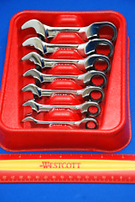 Snap-on 7 Piece 12-point Sae 0 Offset Short Ratcheting Combination Wrench Set